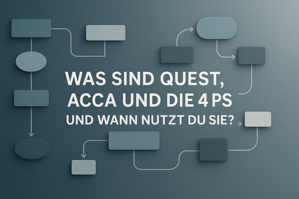 Copywriting-Frameworks: QUEST, ACCA und die 4 Ps