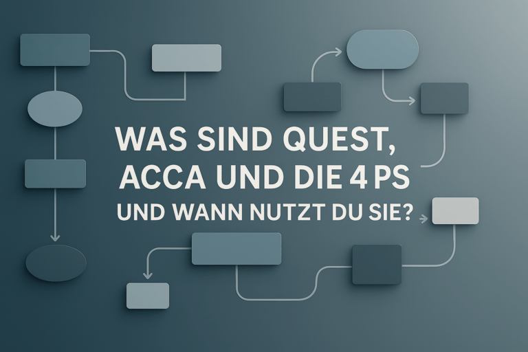 Copywriting-Frameworks: QUEST, ACCA und die 4 Ps